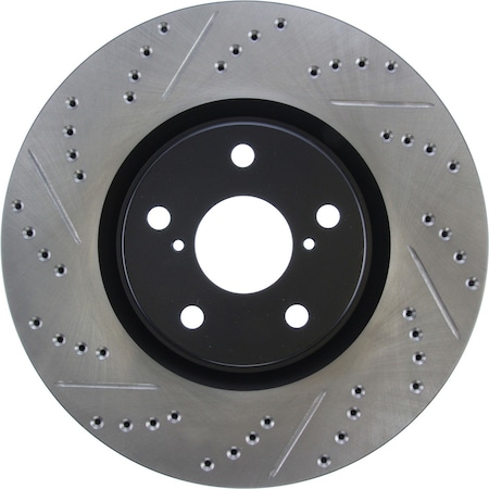 Sport Drilled/Slotted Brake Rotor,127.44104R